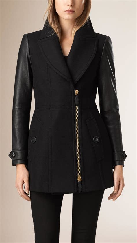 burberry lambskin coat|Burberry cashmere jacket.